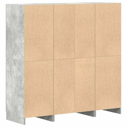 Set di Mobili da Cucina 3 pz Grigio Cemento in Truciolato | homemem39