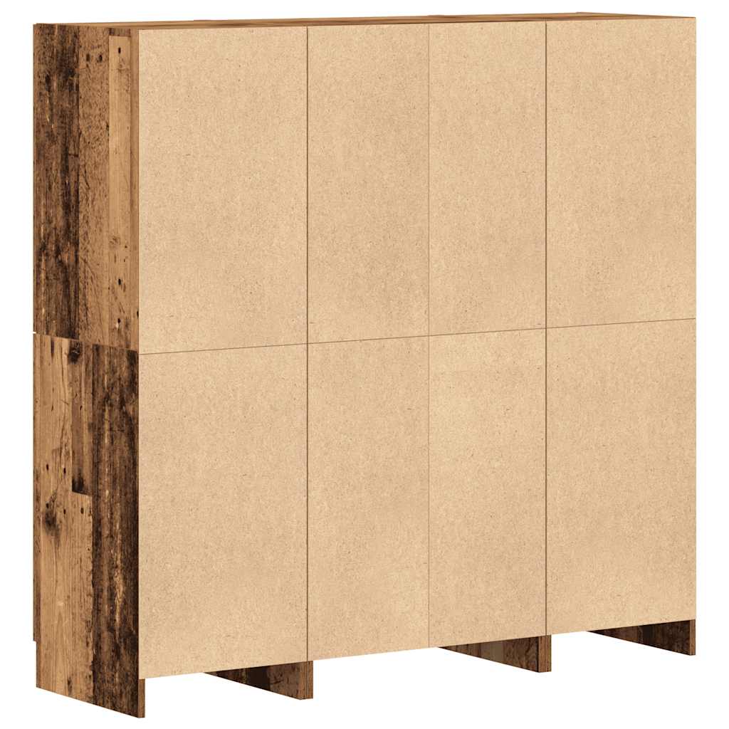 Set di Mobili da Cucina 3 pz Legno Antico in Truciolato | homemem39