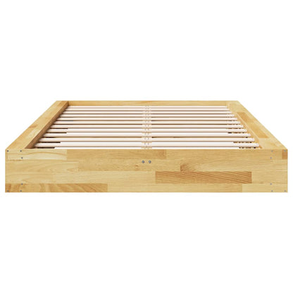 Struttura Letto Senza Materasso 120x190 cm in Legno di Rovere