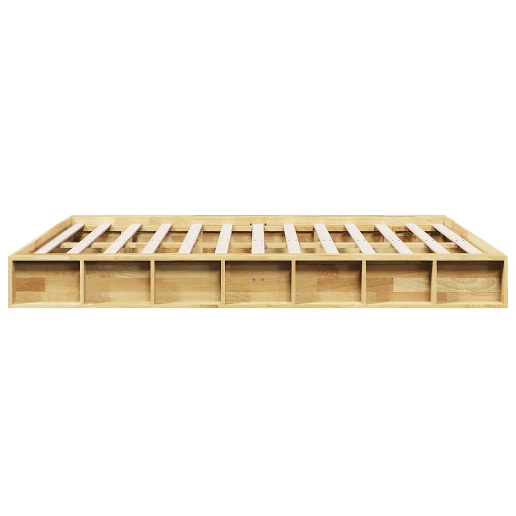 Struttura Letto Senza Materasso 140x190 cm in Legno di Rovere