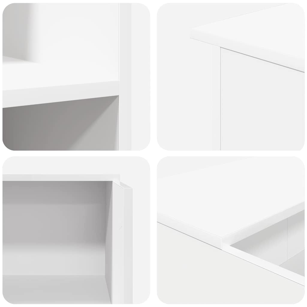 Banco Reception Bianco 100x50x103,5 cm in Legno Multistrato - homemem39