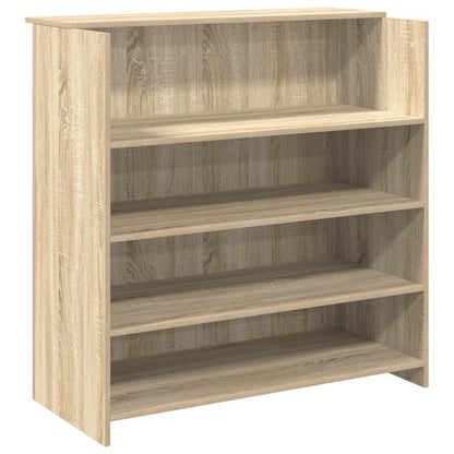 Scrivania per Reception Rovere Sonoma 100x50x103,5 cm in Legno Massello