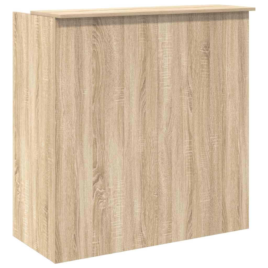 Scrivania per Reception Rovere Sonoma 100x50x103,5 cm in Legno Massello | homemem39