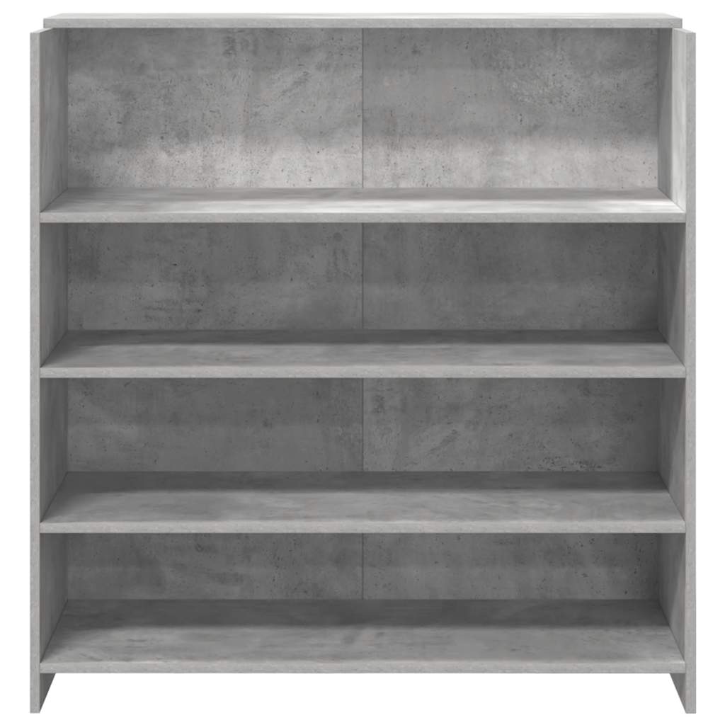 Banco Reception Grigio Cemento 100x50x103,5cm Legno Multistrato - homemem39
