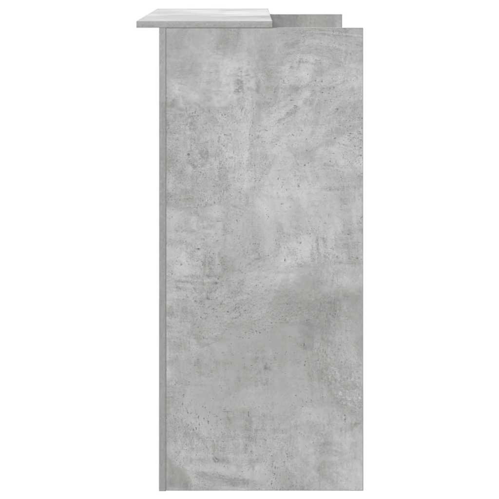 Banco Reception Grigio Cemento 100x50x103,5cm Legno Multistrato - homemem39