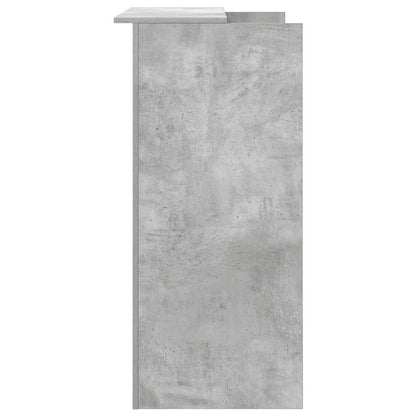 Banco Reception Grigio Cemento 100x50x103,5cm Legno Multistrato - homemem39