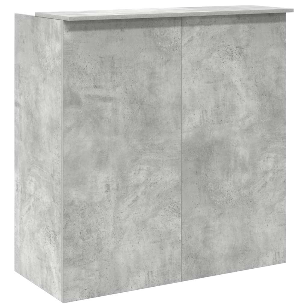 Banco Reception Grigio Cemento 100x50x103,5cm Legno Multistrato | homemem39