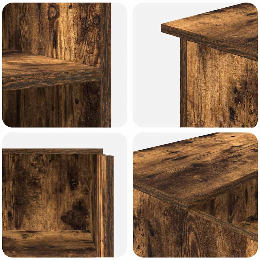 Banco Reception Rovere Fumo 100x50x103,5cm in Legno Multistrato - homemem39