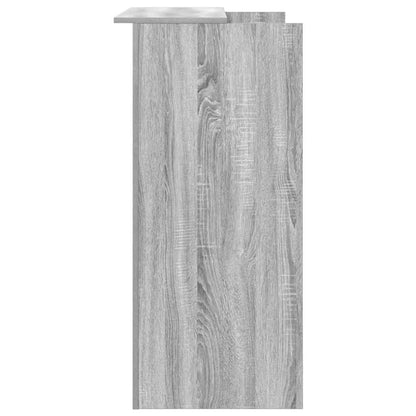 Banco Reception Grigio Sonoma 100x50x103,5 cm Legno Multistrato - homemem39