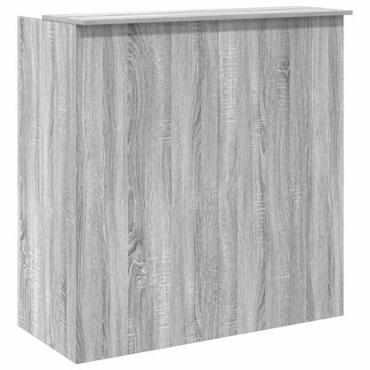 Banco Reception Grigio Sonoma 100x50x103,5 cm Legno Multistrato | homemem39