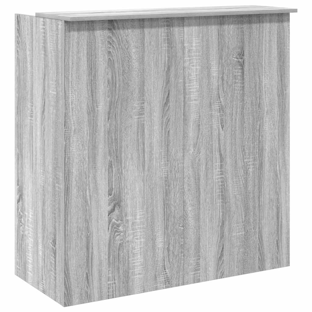 Banco Reception Grigio Sonoma 100x50x103,5 cm Legno Multistrato