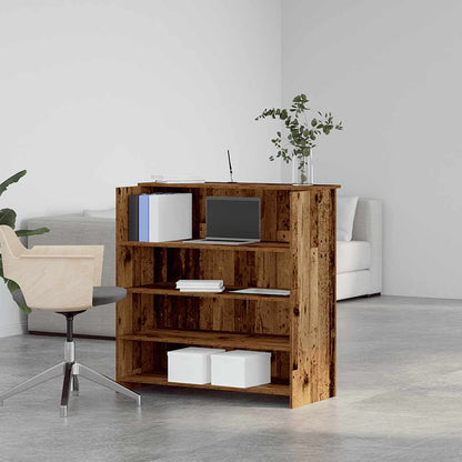 Banco Reception Legno Antico 100x50x103,5 cm Legno Multistrato