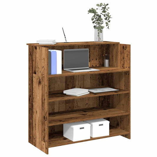 Banco Reception Legno Antico 100x50x103,5 cm Legno Multistrato - homemem39