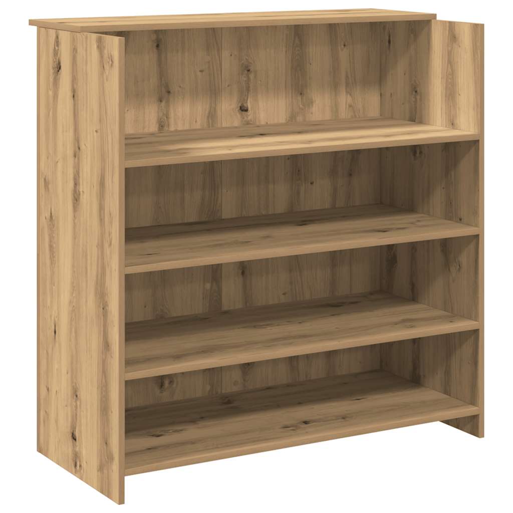 Banco Reception Rovere Artigianale 100x50x103,5cm in Truciolato