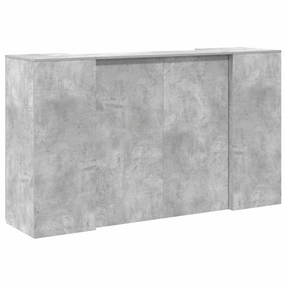 Banco Reception Grigio Cemento 180x50x103,5cm Legno Multistrato | homemem39