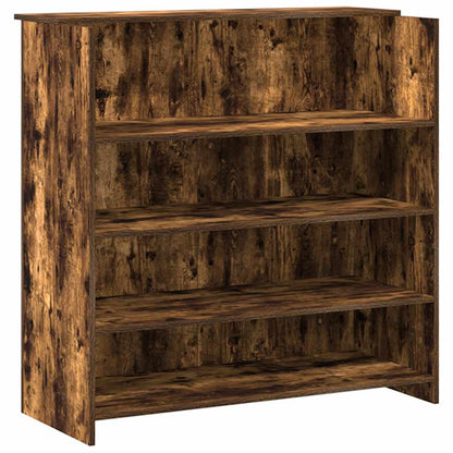 Banco Reception Rovere Fumo 180x50x103,5cm in Legno Multistrato | homemem39