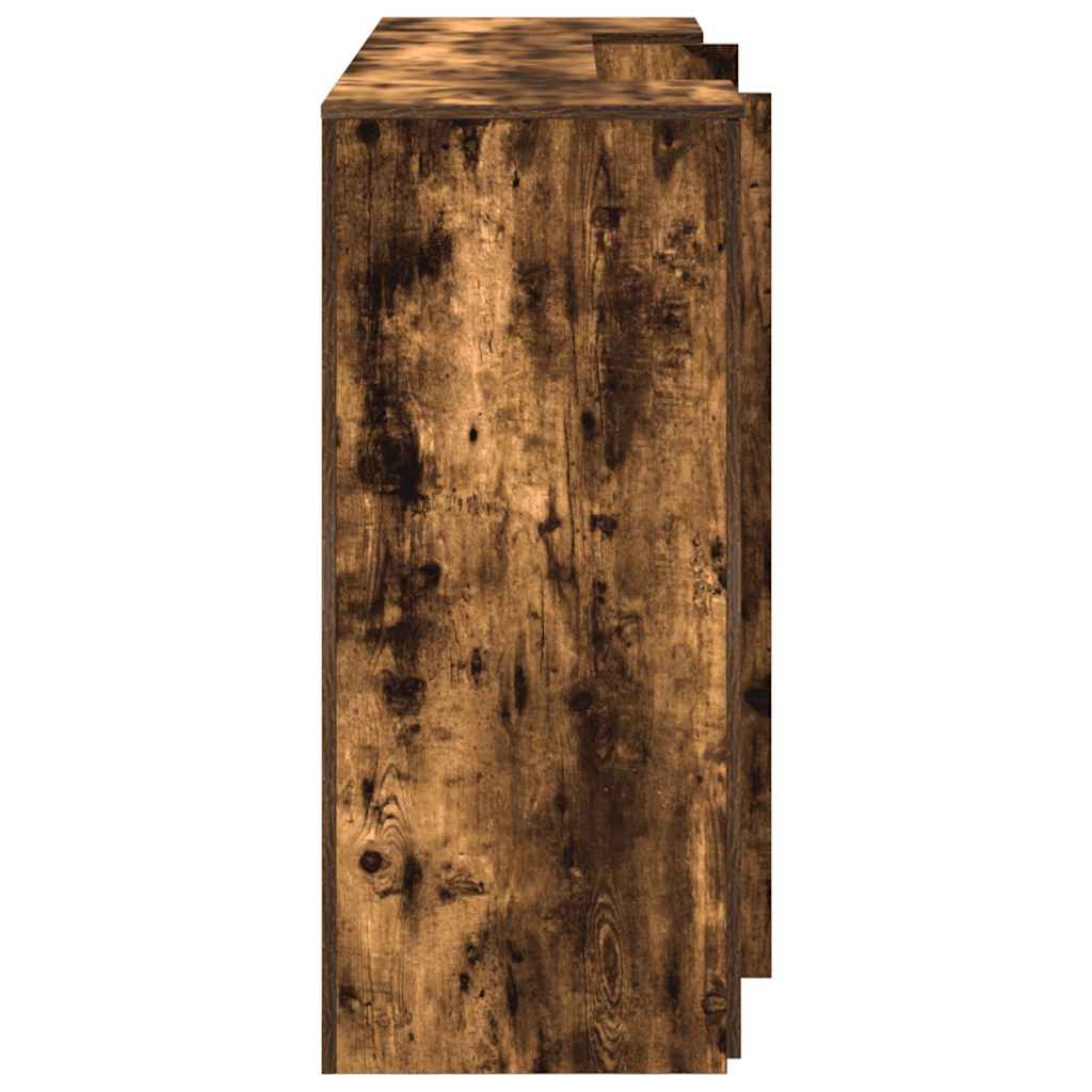 Banco Reception Rovere Fumo 180x50x103,5cm in Legno Multistrato | homemem39
