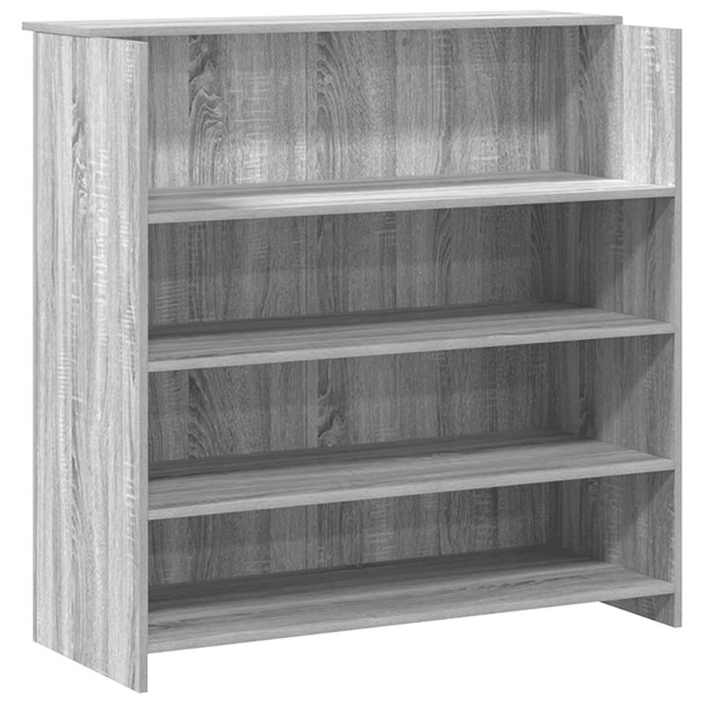 Banco Reception Grigio Sonoma 180x50x103,5 cm Legno Multistrato - homemem39