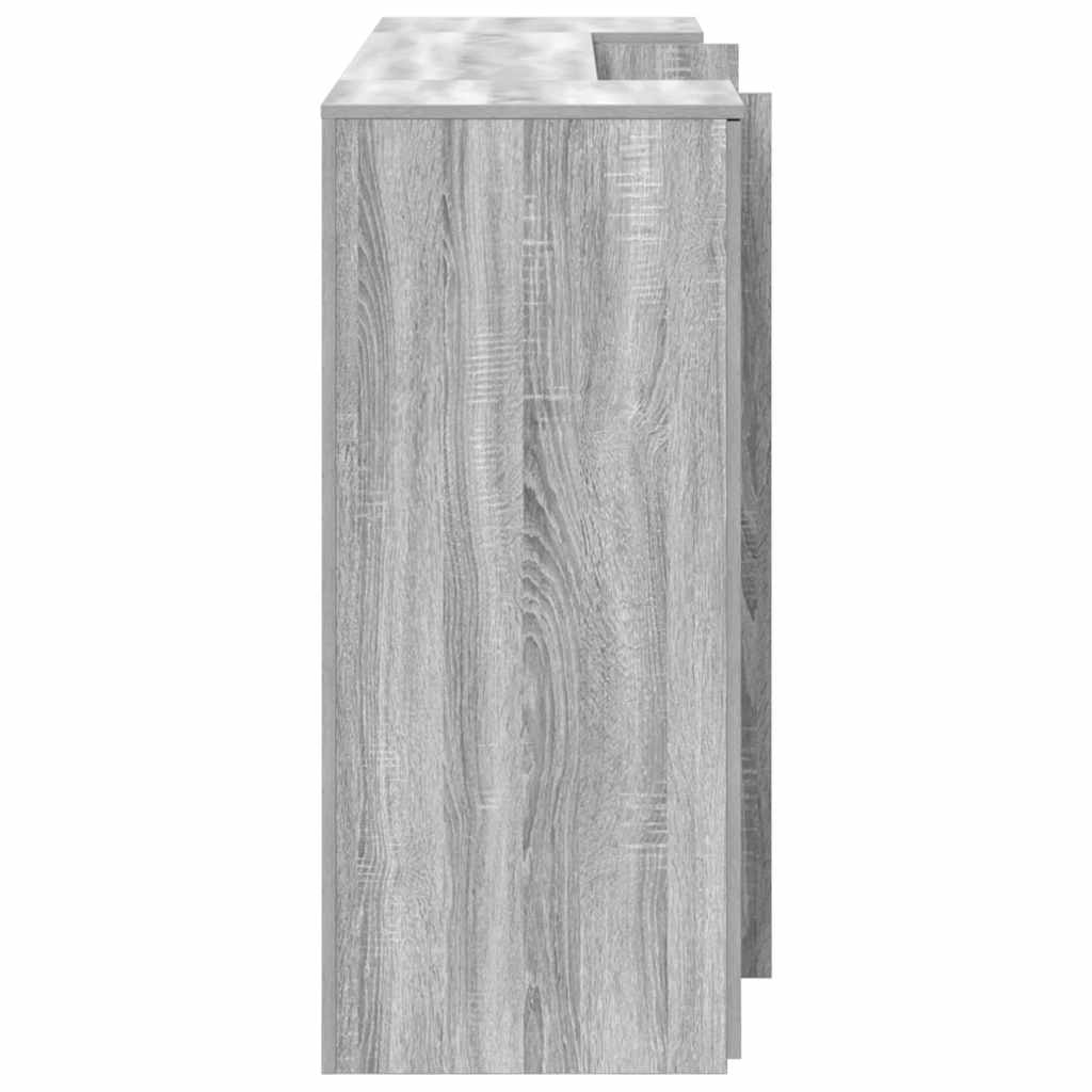 Banco Reception Grigio Sonoma 180x50x103,5 cm Legno Multistrato - homemem39
