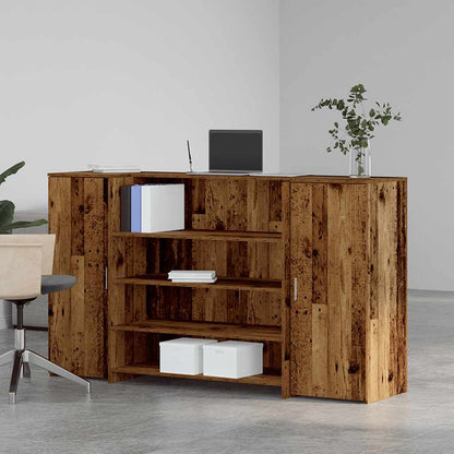 Banco Reception Legno Antico 180x50x103,5 cm Legno Multistrato | homemem39