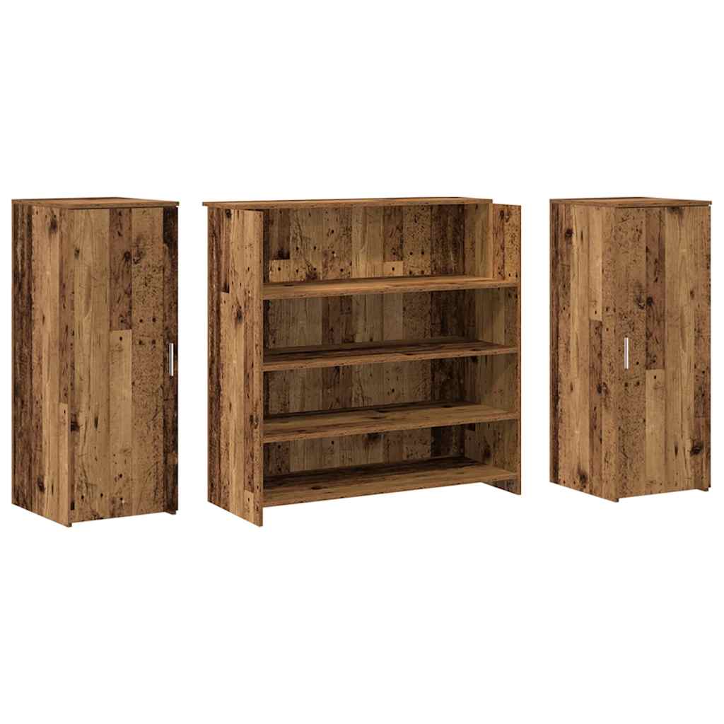 Banco Reception Legno Antico 180x50x103,5 cm Legno Multistrato | homemem39