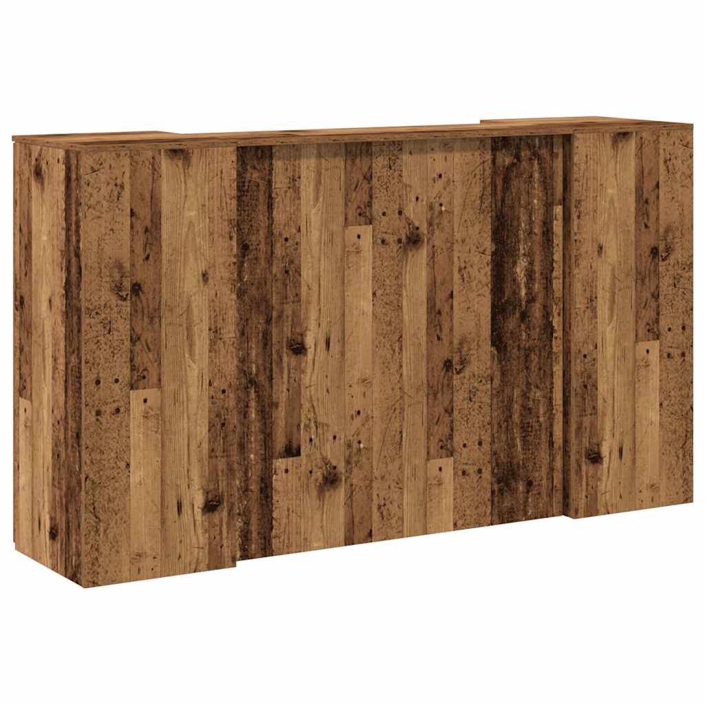 Banco Reception Legno Antico 180x50x103,5 cm Legno Multistrato | homemem39