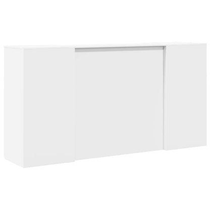 Banco Reception Bianco 200x50x103,5 cm in Legno Multistrato - homemem39