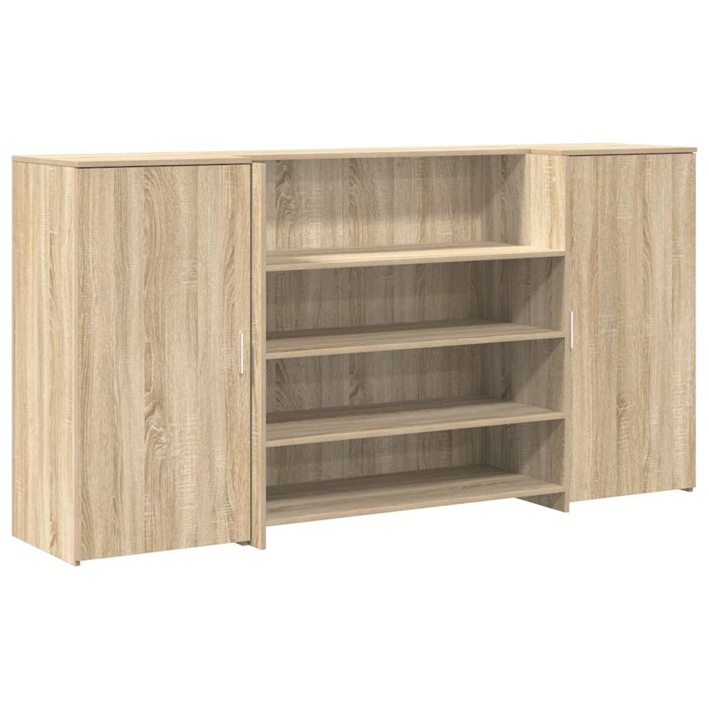 Banco Reception Rovere Sonoma 200x50x103,5 cm Legno Multistrato - homemem39