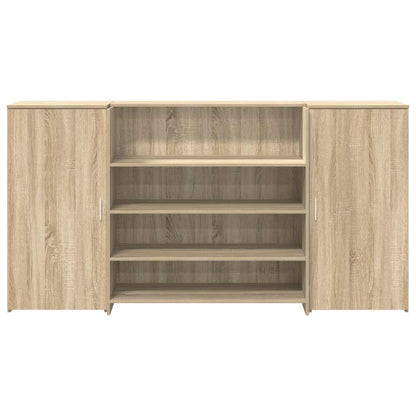 Banco Reception Rovere Sonoma 200x50x103,5 cm Legno Multistrato - homemem39
