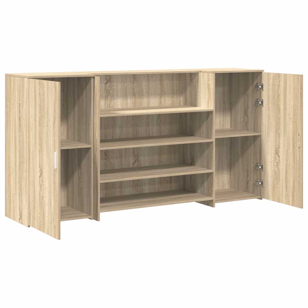 Banco Reception Rovere Sonoma 200x50x103,5 cm Legno Multistrato - homemem39