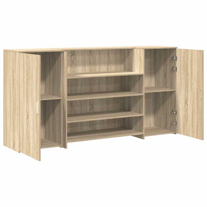 Banco Reception Rovere Sonoma 200x50x103,5 cm Legno Multistrato - homemem39