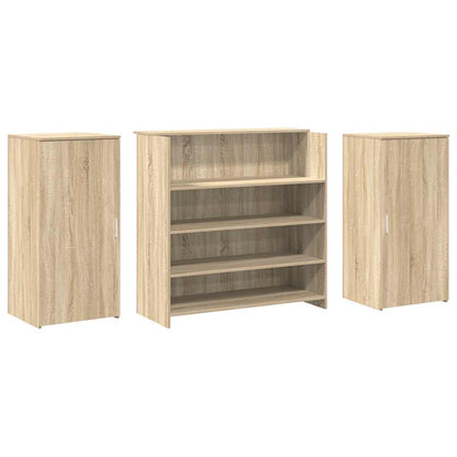Banco Reception Rovere Sonoma 200x50x103,5 cm Legno Multistrato - homemem39