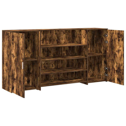 Banco Reception Rovere Fumo 200x50x103,5cm in Legno Multistrato | homemem39