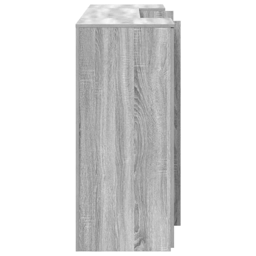 Banco Reception Grigio Sonoma 200x50x103,5 cm Legno Multistrato - homemem39