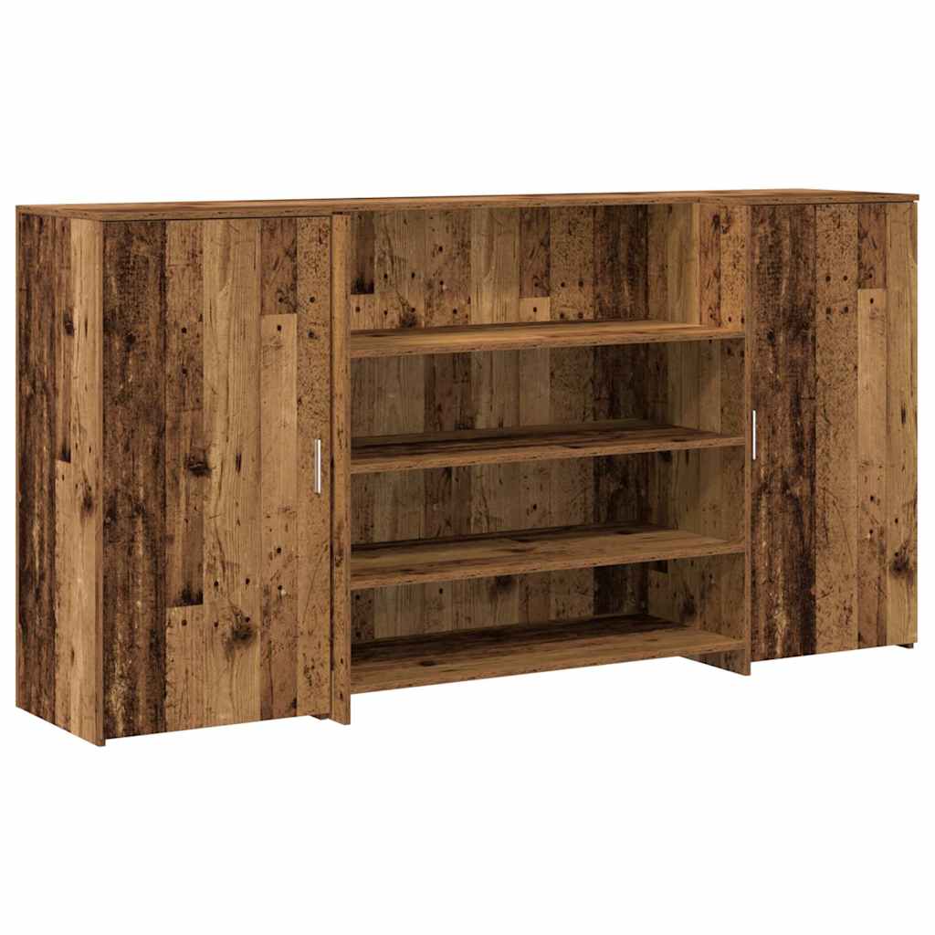 Banco Reception Legno Vecchio 200x50x103,5 cm Legno Multistrato | homemem39