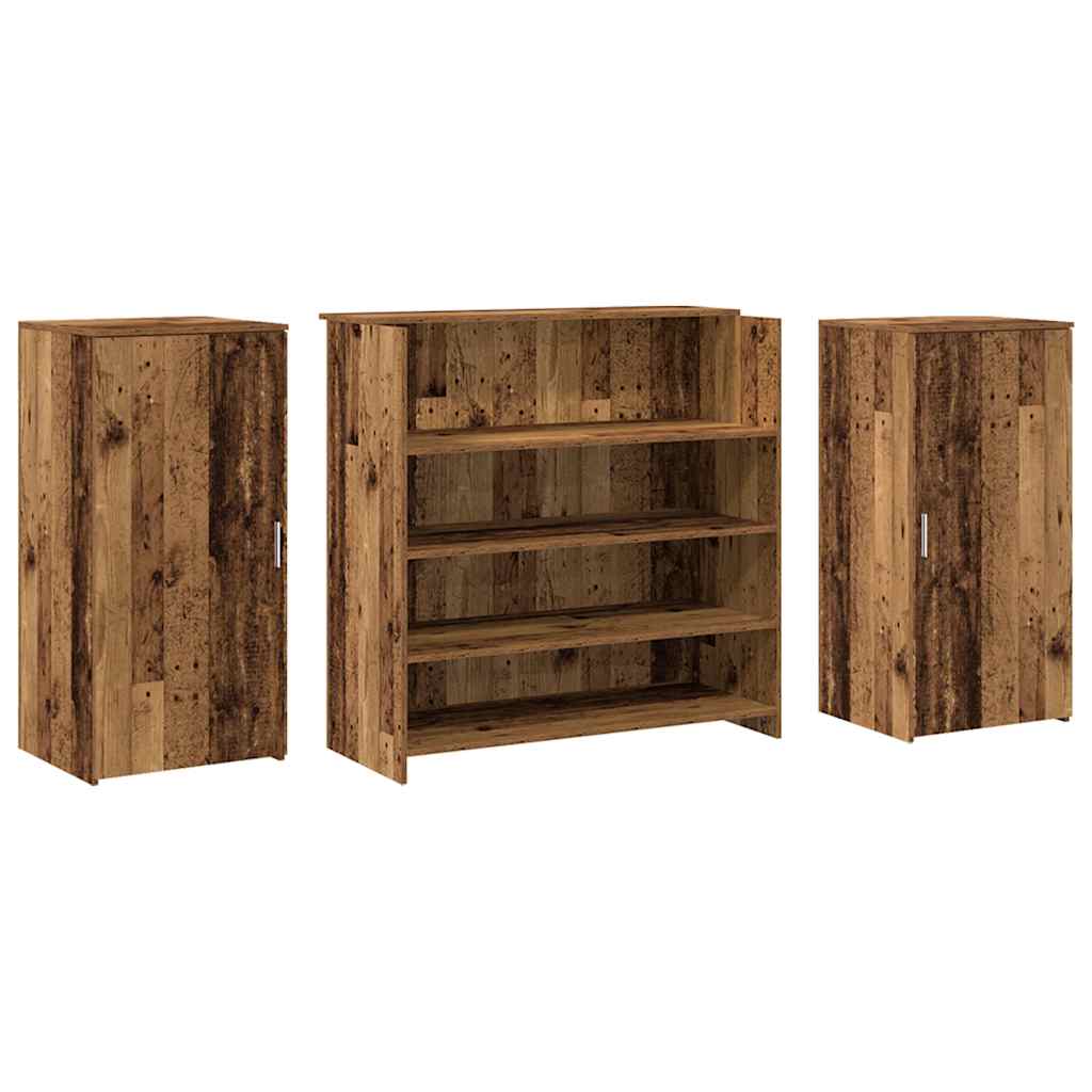 Banco Reception Legno Vecchio 200x50x103,5 cm Legno Multistrato - homemem39