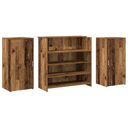 Banco Reception Legno Vecchio 200x50x103,5 cm Legno Multistrato - homemem39