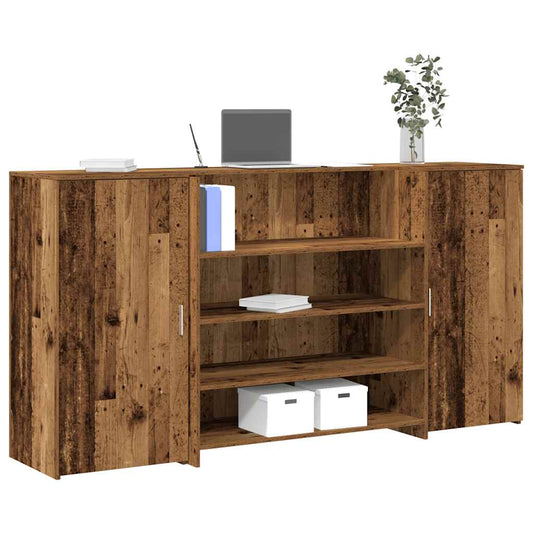 Banco Reception Legno Vecchio 200x50x103,5 cm Legno Multistrato - homemem39
