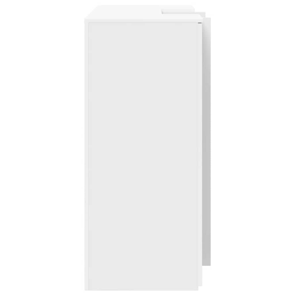 Banco Reception Bianco 135x50x103,5 cm in Legno Multistrato