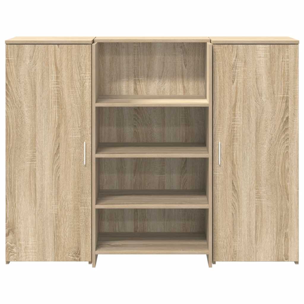 Banco Reception Rovere Sonoma 135x50x103,5 cm Legno Multistrato | homemem39