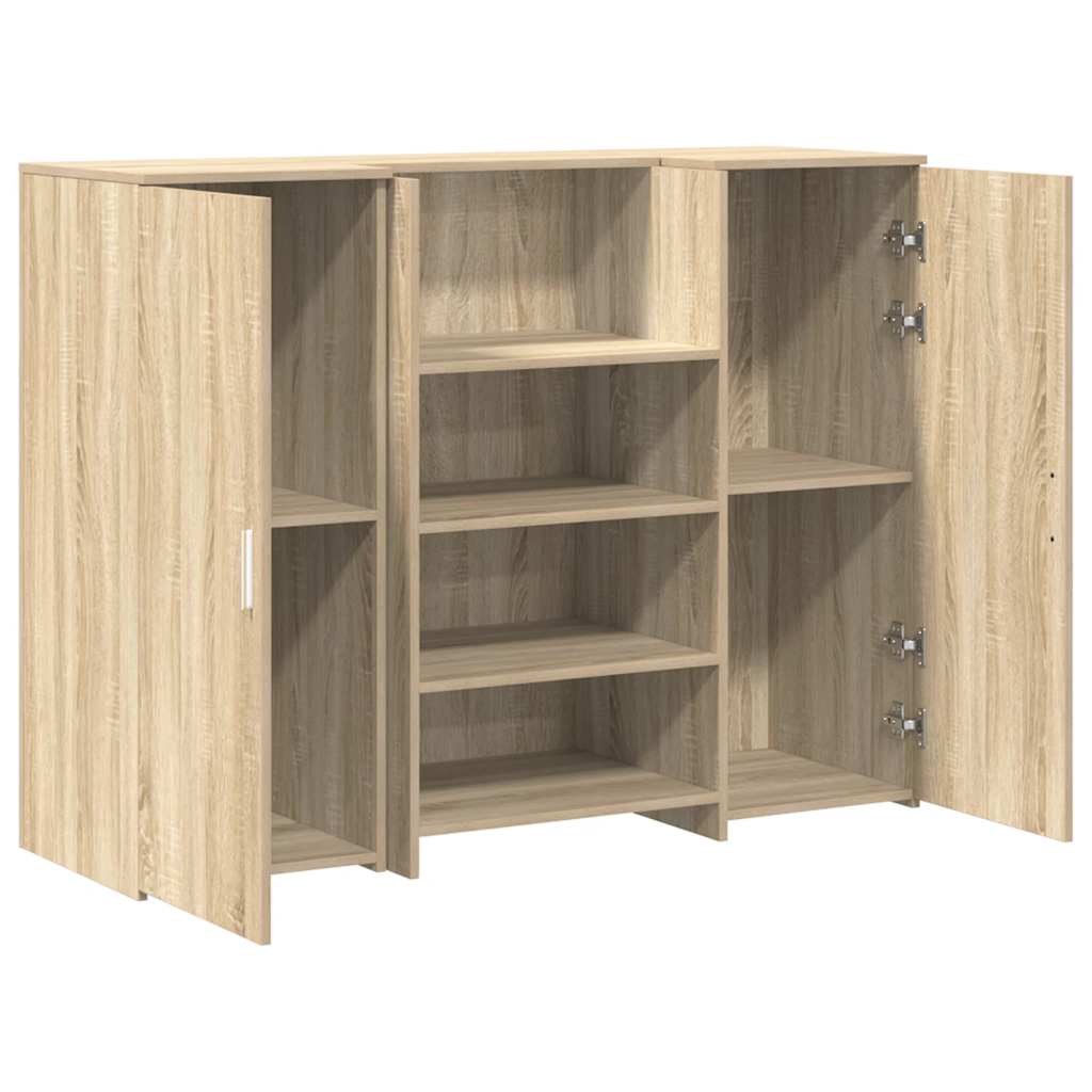 Banco Reception Rovere Sonoma 135x50x103,5 cm Legno Multistrato | homemem39