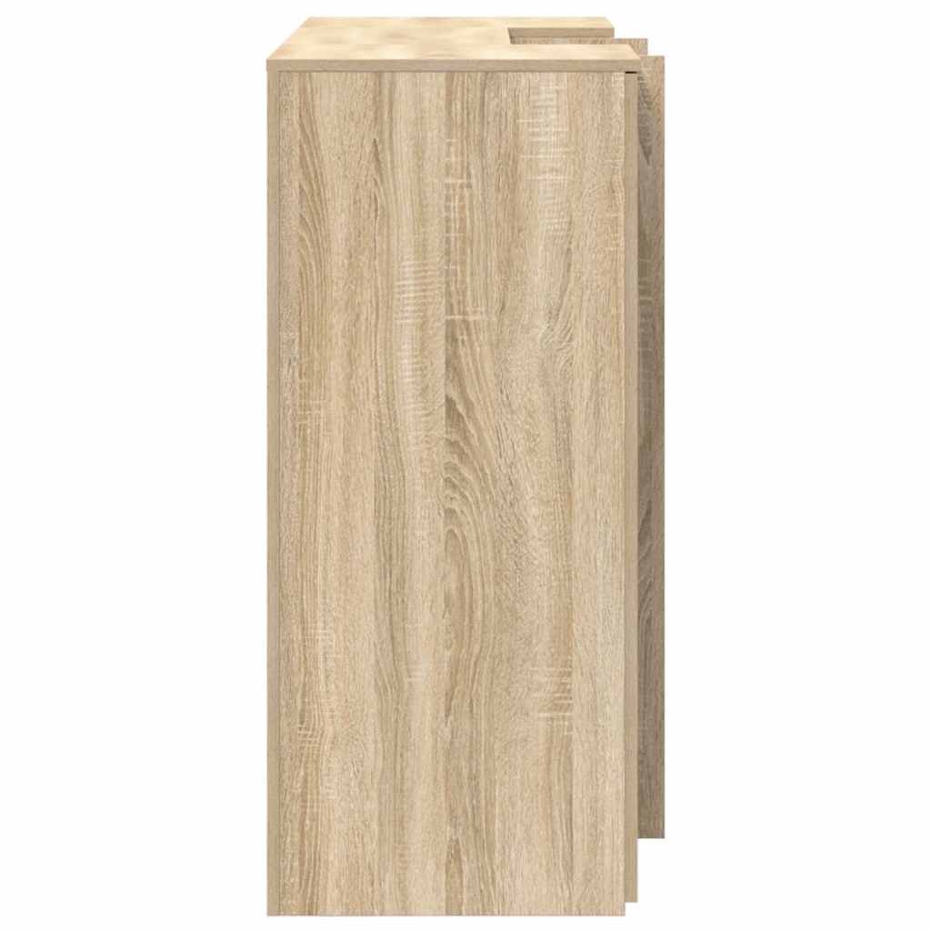 Banco Reception Rovere Sonoma 135x50x103,5 cm Legno Multistrato | homemem39