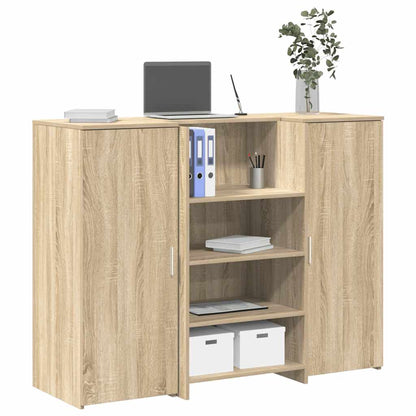 Banco Reception Rovere Sonoma 135x50x103,5 cm Legno Multistrato | homemem39