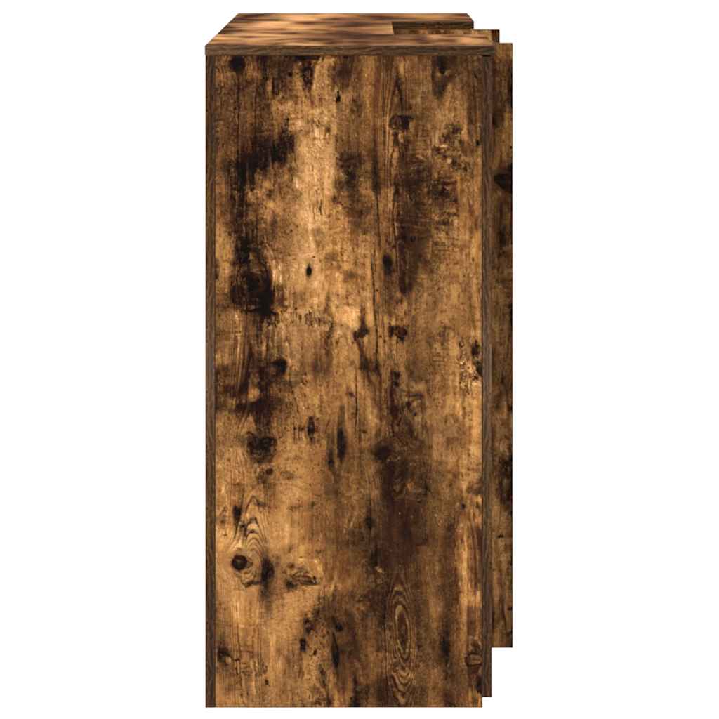 Banco Reception Rovere Fumo 135x50x103,5cm in Legno Multistrato - homemem39