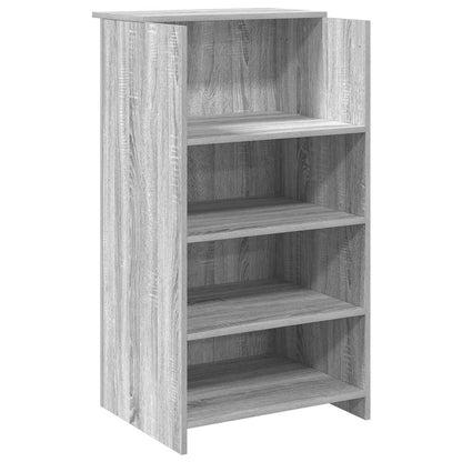 Banco Reception Grigio Sonoma 135x50x103,5 cm Legno Multistrato - homemem39