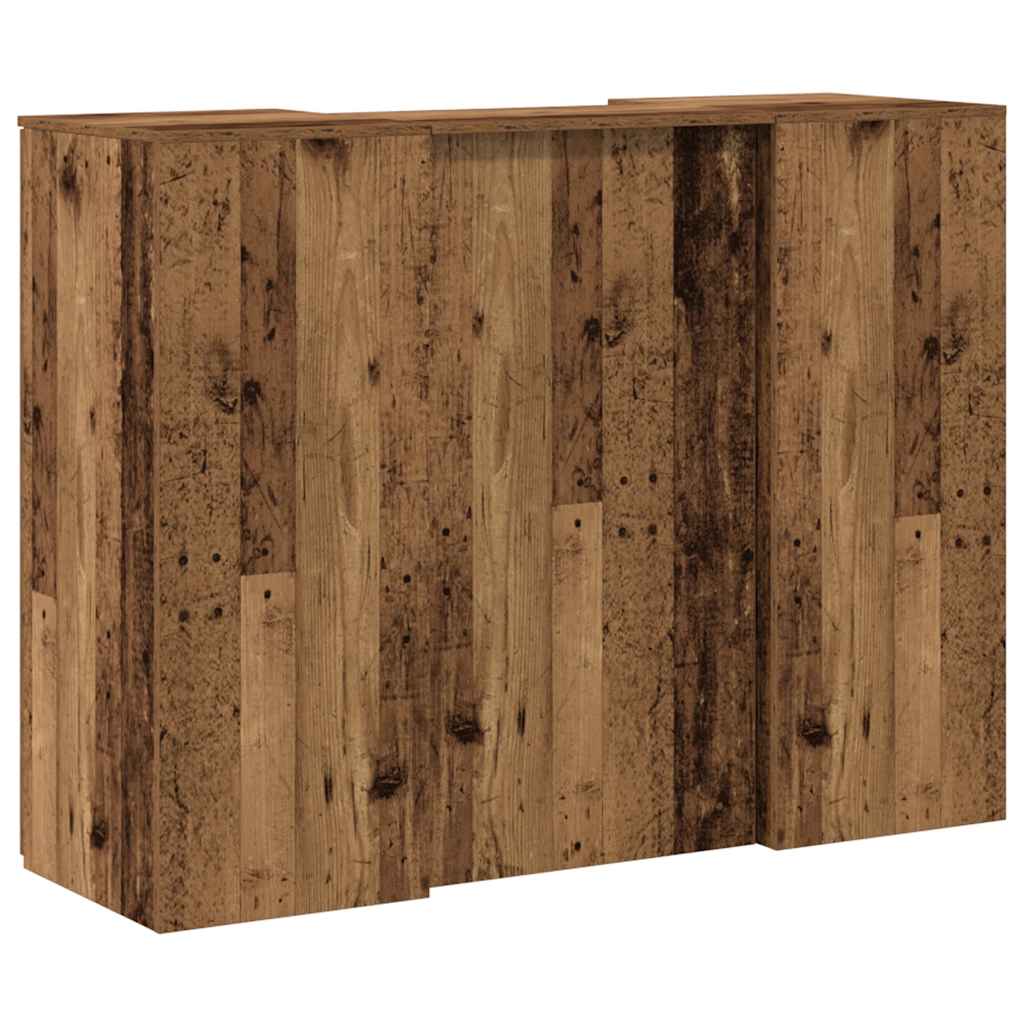 Banco Reception Legno Vecchio 135x50x103,5 cm Legno Multistrato | homemem39