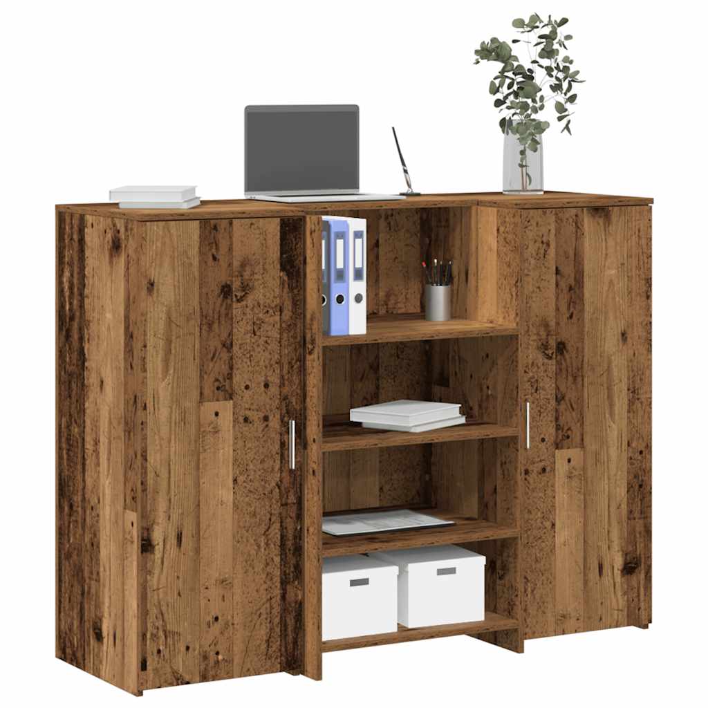 Banco Reception Legno Vecchio 135x50x103,5 cm Legno Multistrato | homemem39