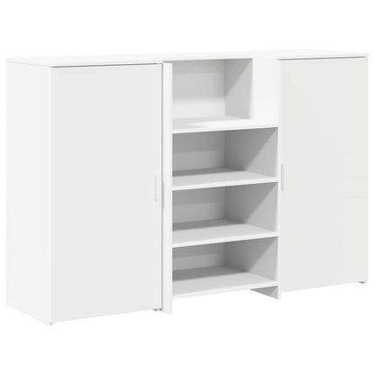 Banco Reception Bianco 155x50x103,5 cm in Legno Multistrato - homemem39
