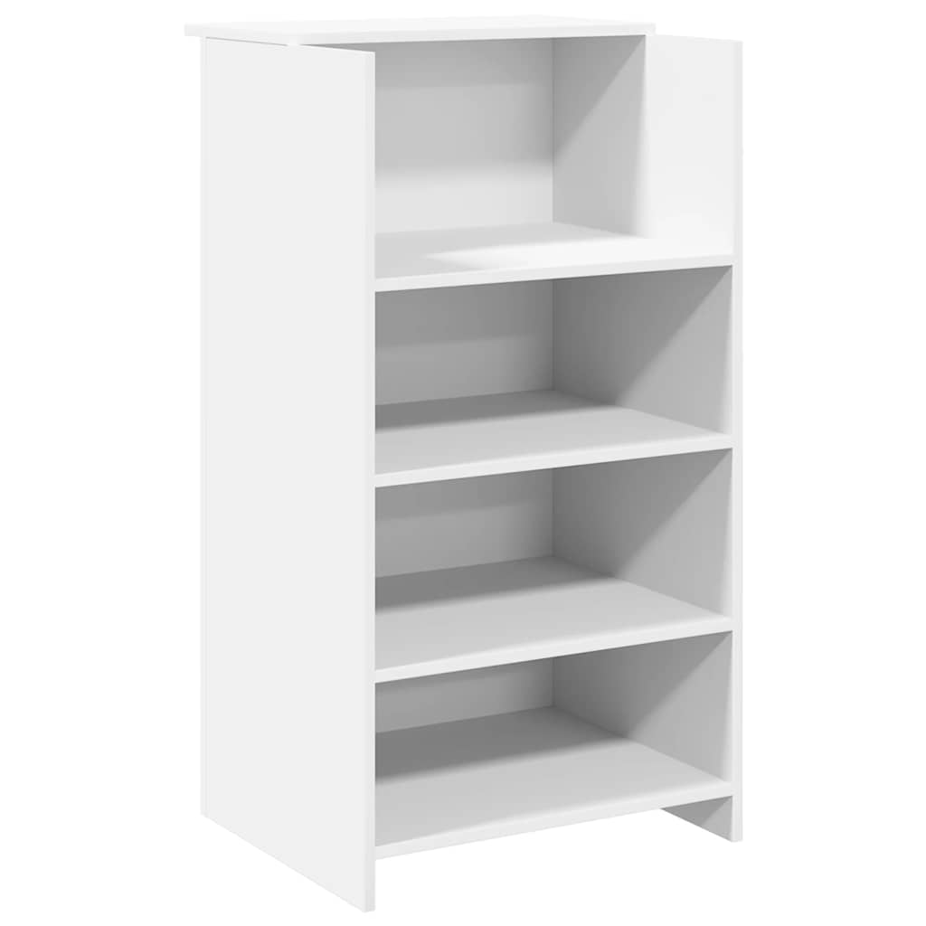 Banco Reception Bianco 155x50x103,5 cm in Legno Multistrato | homemem39