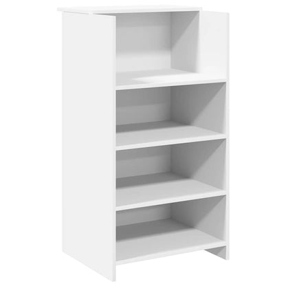 Banco Reception Bianco 155x50x103,5 cm in Legno Multistrato | homemem39